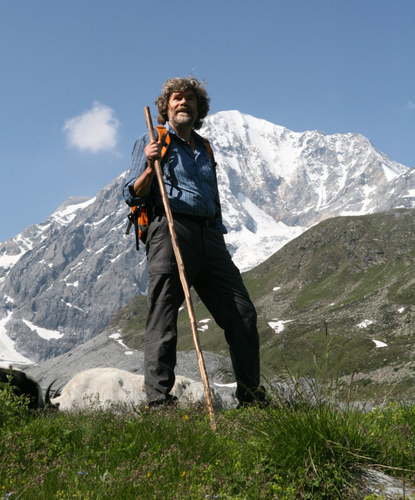 Abb. 2: Yakhirte Reinhold Messner in Sulden. Foto: Robert Eberhofer