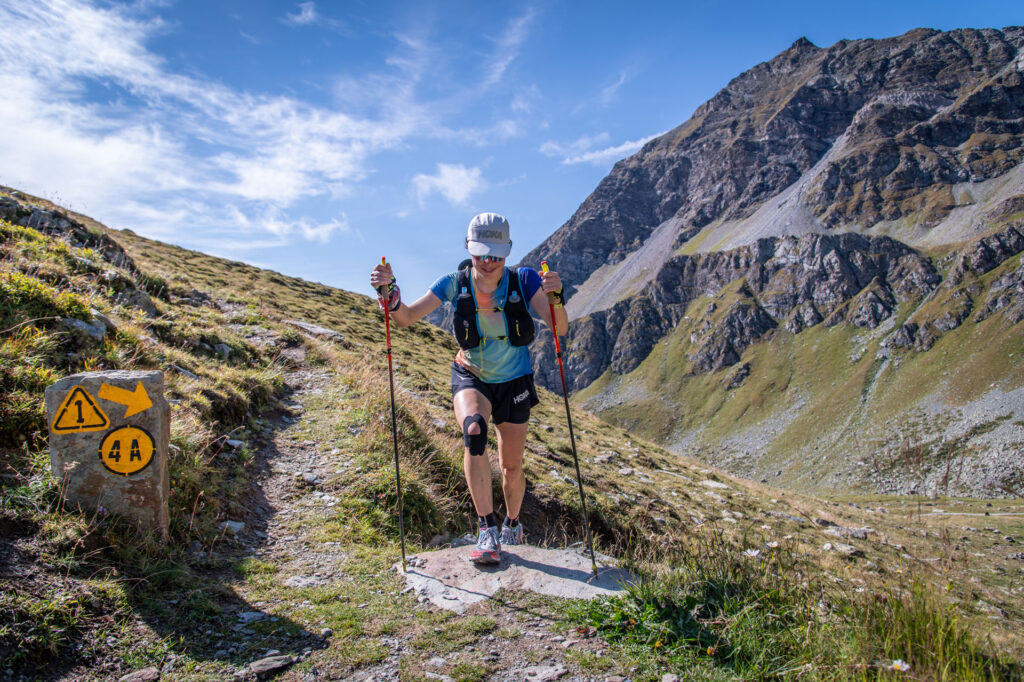 Katharina Hartmuth beim Rifugio Tournalin. Foto: Stefano Coletta