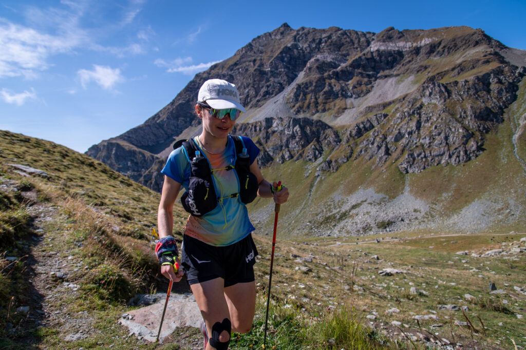 Katharina Hartmuth beim Rifugio Tournalin. Foto: Stefano Coletta